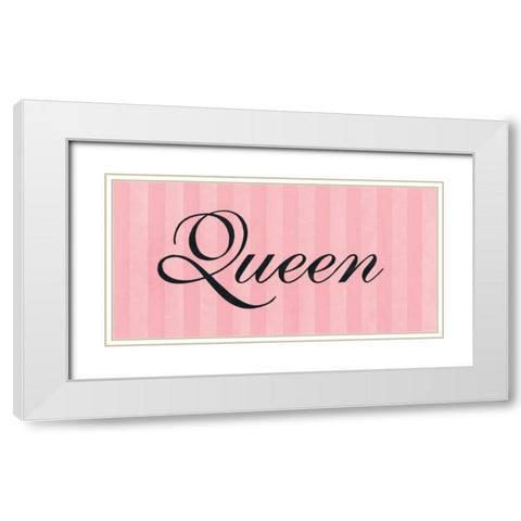 Queen White Modern Wood Framed Art Print with Double Matting by Marrott, Stephanie