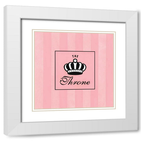 The Throne White Modern Wood Framed Art Print with Double Matting by Marrott, Stephanie