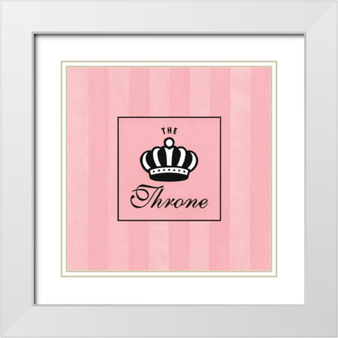 The Throne White Modern Wood Framed Art Print with Double Matting by Marrott, Stephanie
