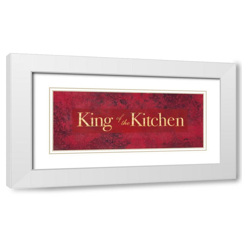 King of the Kitchen White Modern Wood Framed Art Print with Double Matting by Marrott, Stephanie