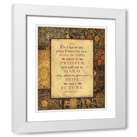 Plans I Have White Modern Wood Framed Art Print with Double Matting by Marrott, Stephanie