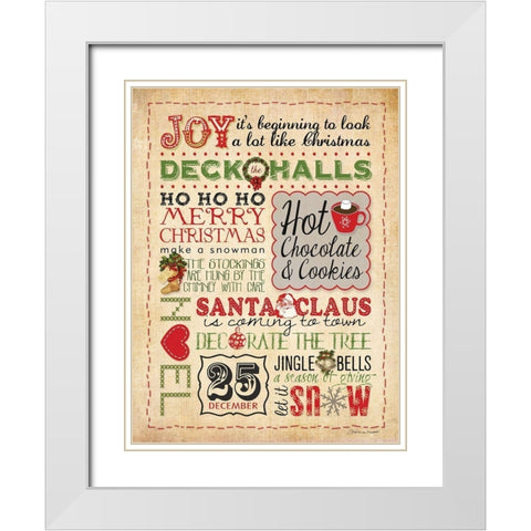 December White Modern Wood Framed Art Print with Double Matting by Marrott, Stephanie