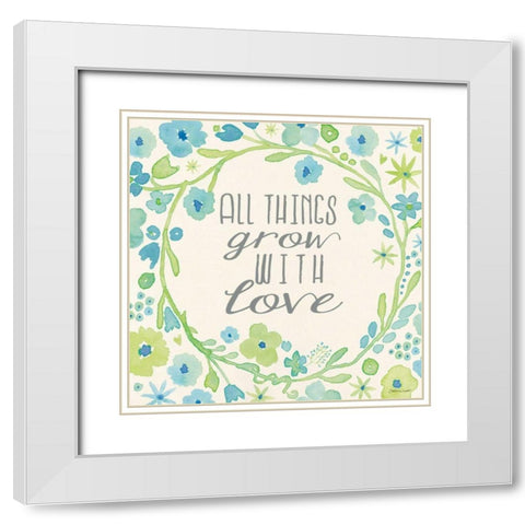 All Things White Modern Wood Framed Art Print with Double Matting by Marrott, Stephanie