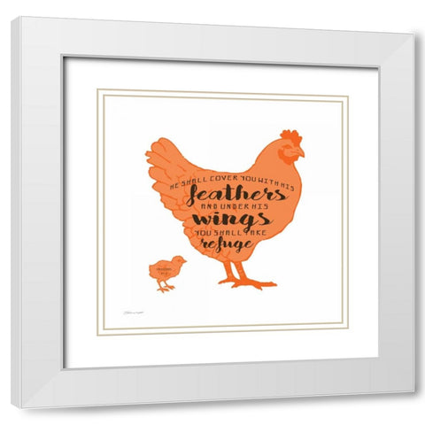 Refuge White Modern Wood Framed Art Print with Double Matting by Marrott, Stephanie