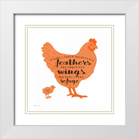 Refuge White Modern Wood Framed Art Print with Double Matting by Marrott, Stephanie