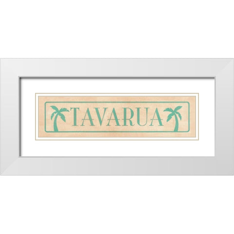 Tavaru White Modern Wood Framed Art Print with Double Matting by Marrott, Stephanie