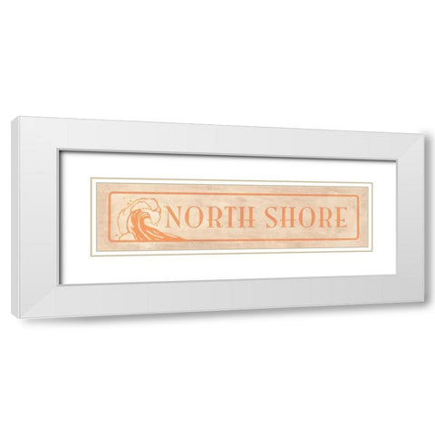 North Shore White Modern Wood Framed Art Print with Double Matting by Marrott, Stephanie