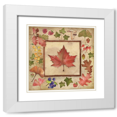 Maple of Fall 2 White Modern Wood Framed Art Print with Double Matting by Marrott, Stephanie