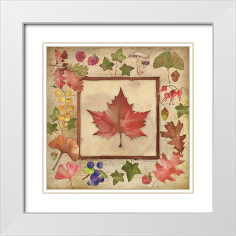 Maple of Fall 2 White Modern Wood Framed Art Print with Double Matting by Marrott, Stephanie