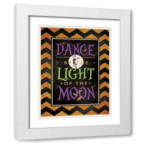 Dance White Modern Wood Framed Art Print with Double Matting by Marrott, Stephanie