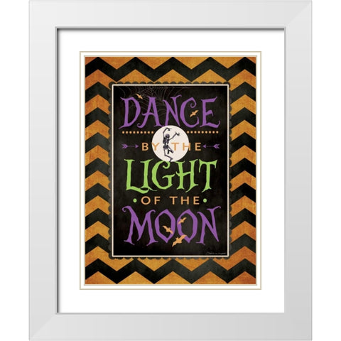 Dance White Modern Wood Framed Art Print with Double Matting by Marrott, Stephanie