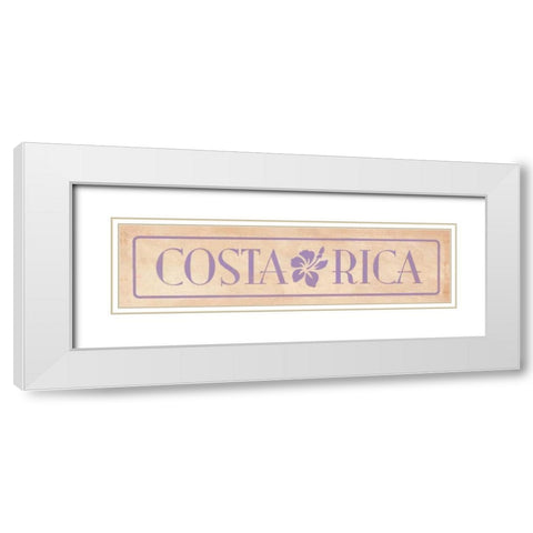 Costa Rica White Modern Wood Framed Art Print with Double Matting by Marrott, Stephanie