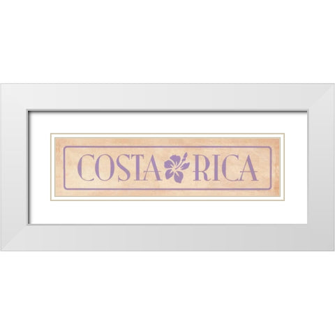 Costa Rica White Modern Wood Framed Art Print with Double Matting by Marrott, Stephanie