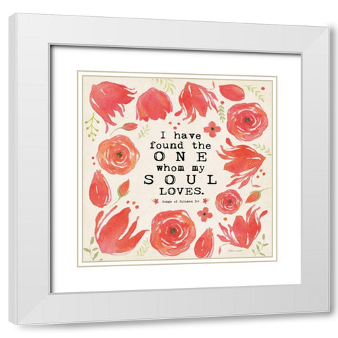 My Soul White Modern Wood Framed Art Print with Double Matting by Marrott, Stephanie
