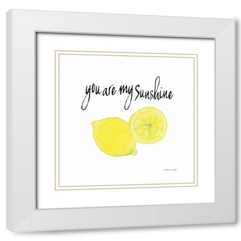 Sunshine White Modern Wood Framed Art Print with Double Matting by Marrott, Stephanie