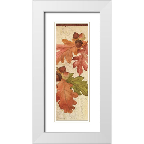 Autumn Collage IV White Modern Wood Framed Art Print with Double Matting by Marrott, Stephanie