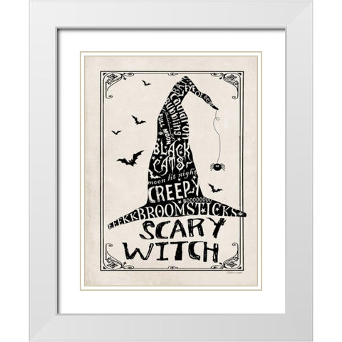Witch I White Modern Wood Framed Art Print with Double Matting by Marrott, Stephanie