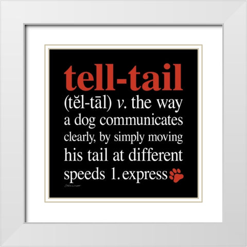 Tell-Tail White Modern Wood Framed Art Print with Double Matting by Marrott, Stephanie