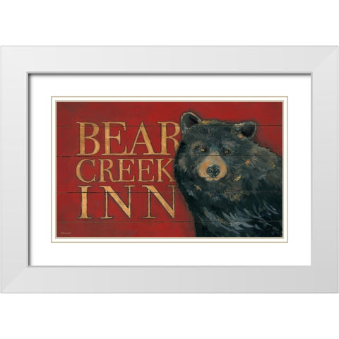 Bear Creek Inn White Modern Wood Framed Art Print with Double Matting by Marrott, Stephanie