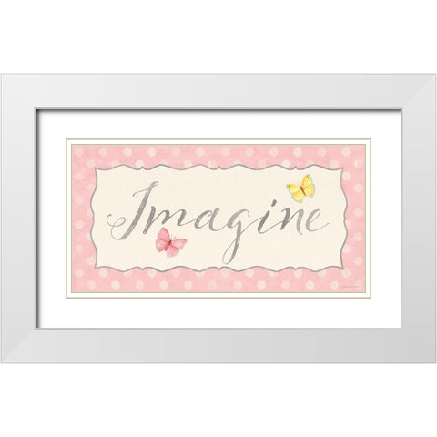 Imagine White Modern Wood Framed Art Print with Double Matting by Marrott, Stephanie