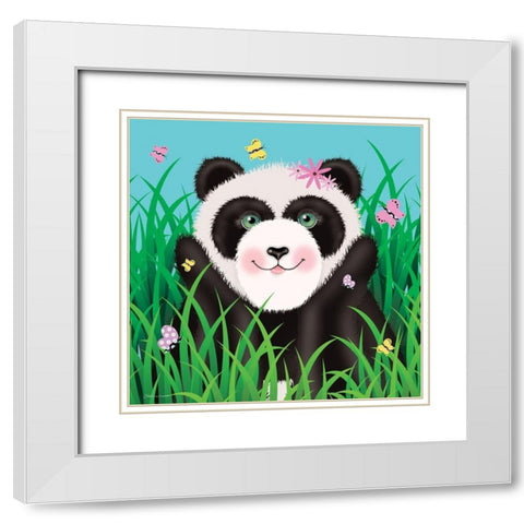 Counting Butterflies White Modern Wood Framed Art Print with Double Matting by Marrott, Stephanie