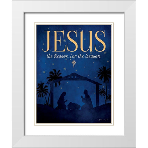 The Reason White Modern Wood Framed Art Print with Double Matting by Marrott, Stephanie