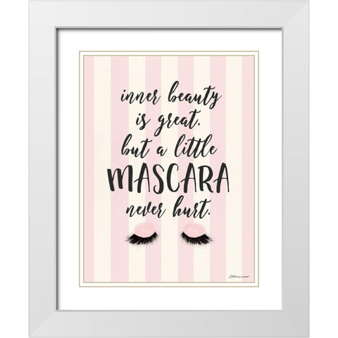 Natural Beauty White Modern Wood Framed Art Print with Double Matting by Marrott, Stephanie