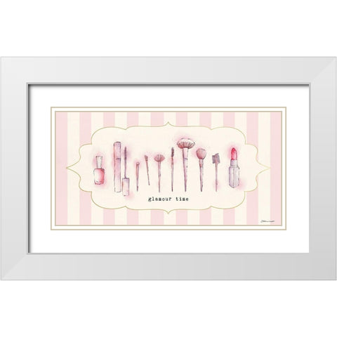 Glamour Time White Modern Wood Framed Art Print with Double Matting by Marrott, Stephanie