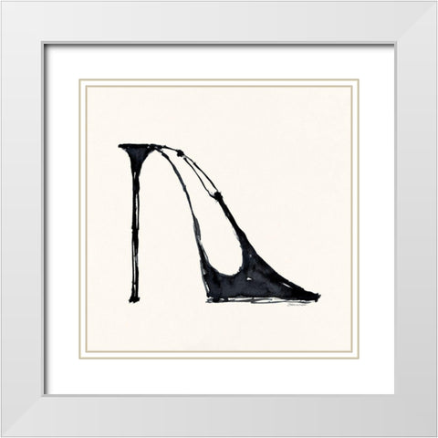 New Shoes II White Modern Wood Framed Art Print with Double Matting by Marrott, Stephanie