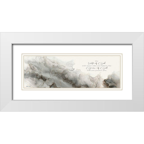 The Will Of God White Modern Wood Framed Art Print with Double Matting by Marrott, Stephanie