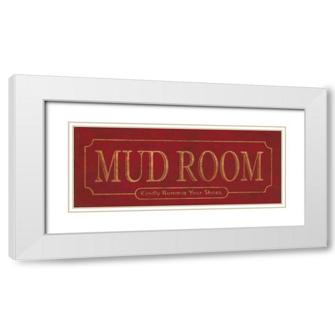 Mud Room White Modern Wood Framed Art Print with Double Matting by Marrott, Stephanie