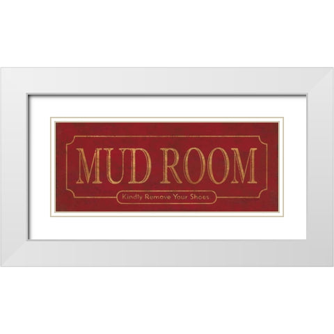 Mud Room White Modern Wood Framed Art Print with Double Matting by Marrott, Stephanie