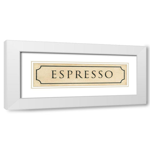 Espresso White Modern Wood Framed Art Print with Double Matting by Marrott, Stephanie