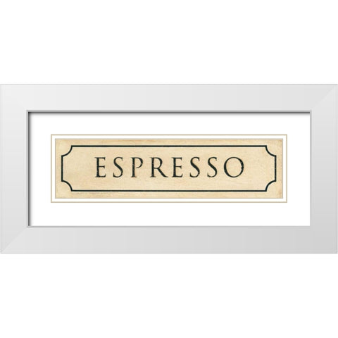 Espresso White Modern Wood Framed Art Print with Double Matting by Marrott, Stephanie