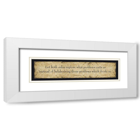 Let Both Sides White Modern Wood Framed Art Print with Double Matting by Marrott, Stephanie