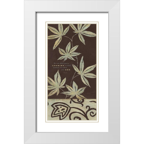 Its What You See White Modern Wood Framed Art Print with Double Matting by Marrott, Stephanie