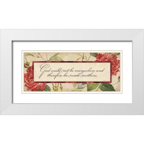 God Could Not White Modern Wood Framed Art Print with Double Matting by Marrott, Stephanie