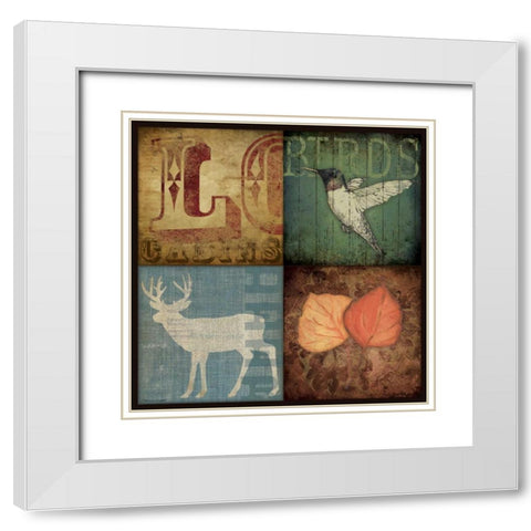 Lodge III White Modern Wood Framed Art Print with Double Matting by Marrott, Stephanie