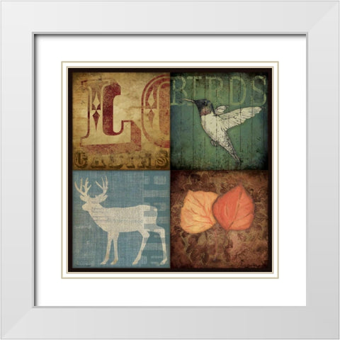 Lodge III White Modern Wood Framed Art Print with Double Matting by Marrott, Stephanie