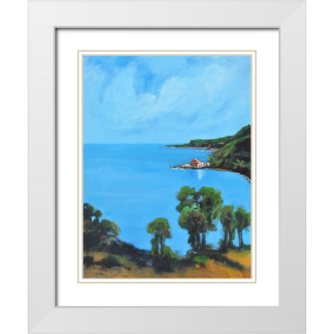 My Cove White Modern Wood Framed Art Print with Double Matting by Stevens, Allayn