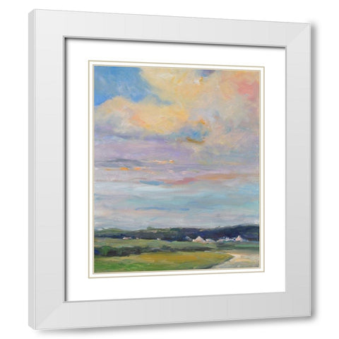Warm Afternoon White Modern Wood Framed Art Print with Double Matting by Stevens, Allayn