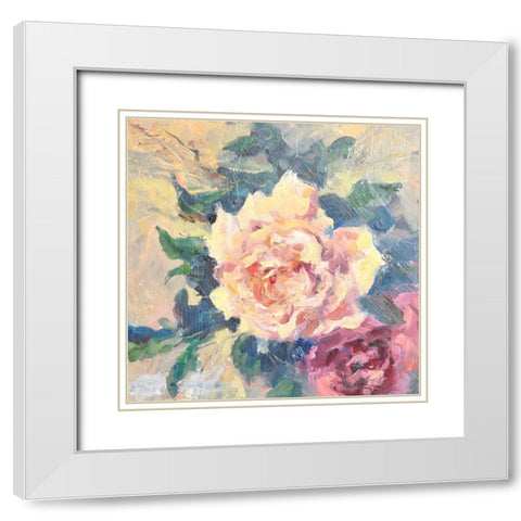 Still Life #1 White Modern Wood Framed Art Print with Double Matting by Stevens, Allayn