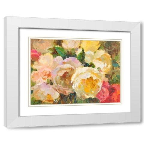 Still Life #3 White Modern Wood Framed Art Print with Double Matting by Stevens, Allayn