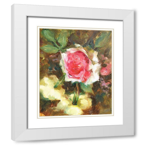 Still Life #5 White Modern Wood Framed Art Print with Double Matting by Stevens, Allayn