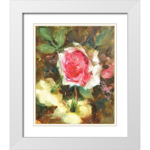 Still Life #5 White Modern Wood Framed Art Print with Double Matting by Stevens, Allayn