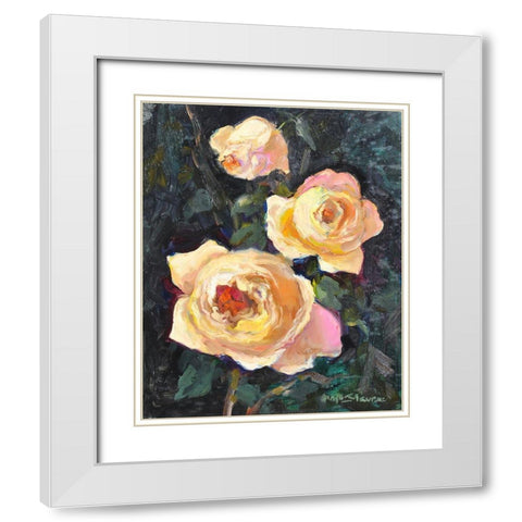 Still Life #7 White Modern Wood Framed Art Print with Double Matting by Stevens, Allayn