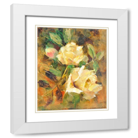 Still Life #8 White Modern Wood Framed Art Print with Double Matting by Stevens, Allayn