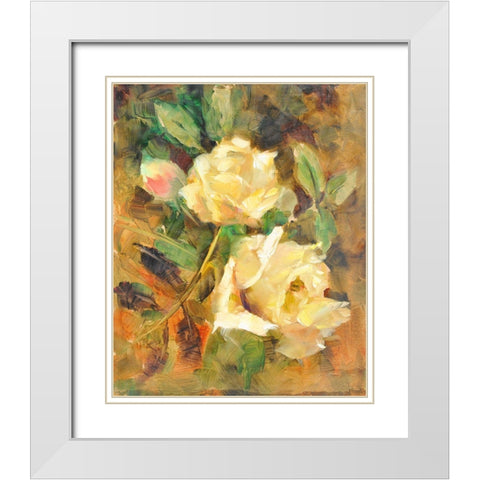 Still Life #8 White Modern Wood Framed Art Print with Double Matting by Stevens, Allayn