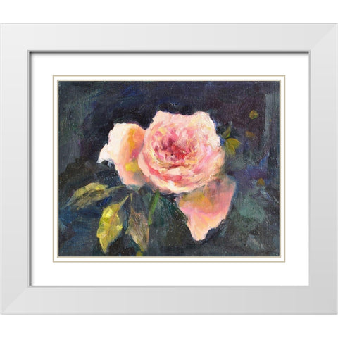 Still Life #14 White Modern Wood Framed Art Print with Double Matting by Stevens, Allayn