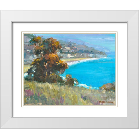 South Coastal White Modern Wood Framed Art Print with Double Matting by Stevens, Allayn